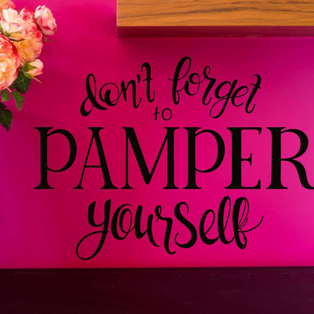 This section➡️➡️➡️ pamper yourself 